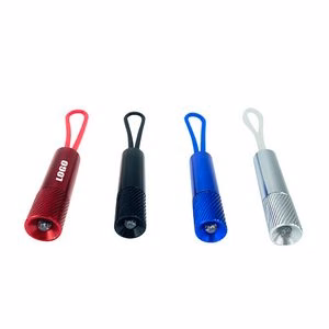 Compact LED Flashlight With Elastic Band And Key Clip Twist Activation