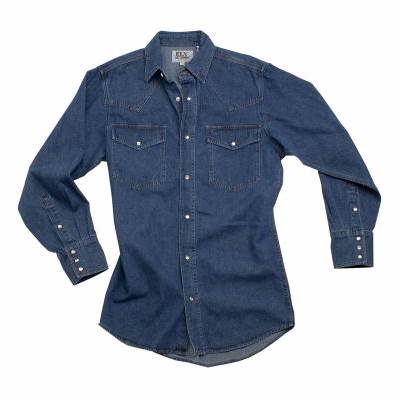 ELY Long Sleeve Denim Western Shirt