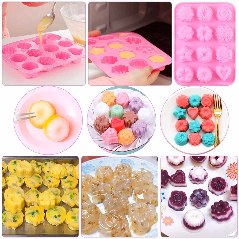 Silicone Molds For Baking Or Making Chocolate, Candy, Jelly