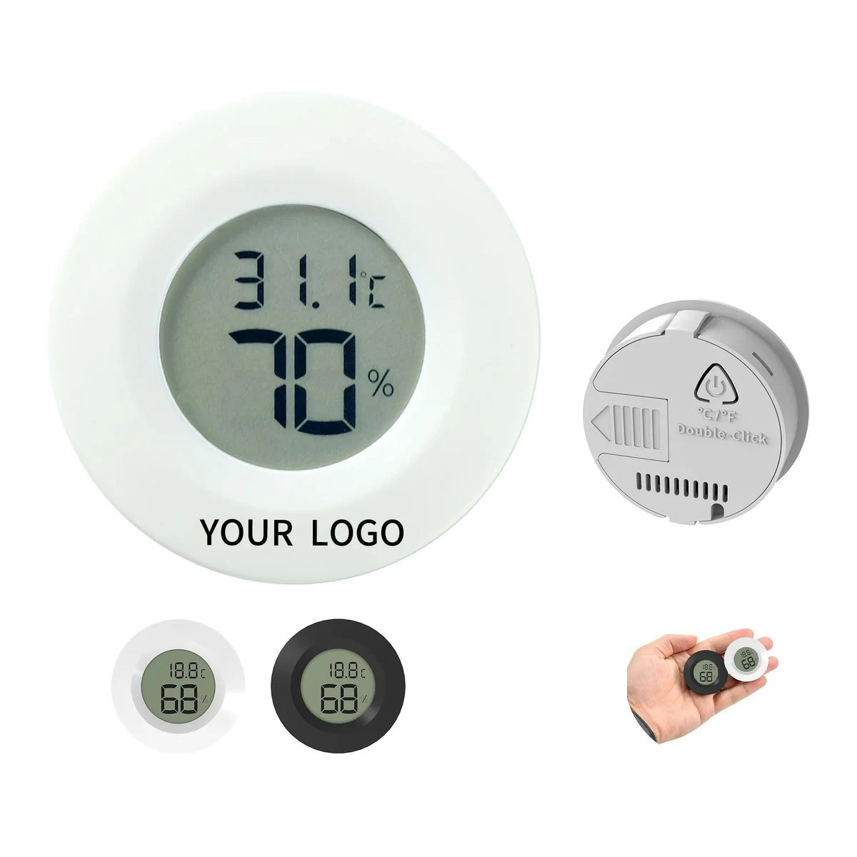 Mini Thermometer and Hygrometer with Digital Display 1