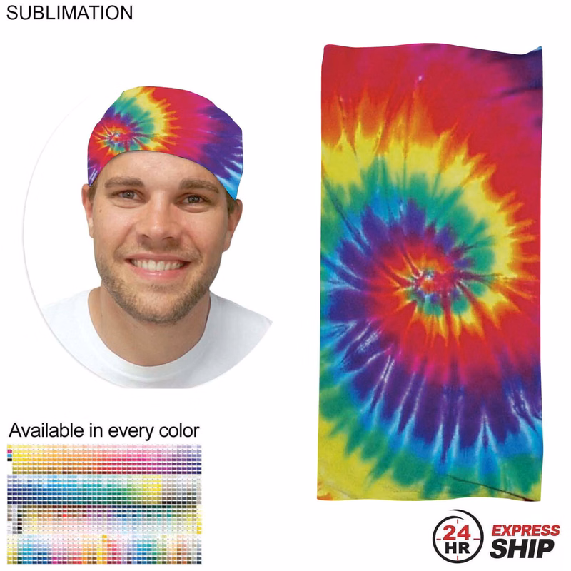 24 Hr Express Ship - Sublimated BEST VALUE Lightweight Seamless Tubular Sports Headwear