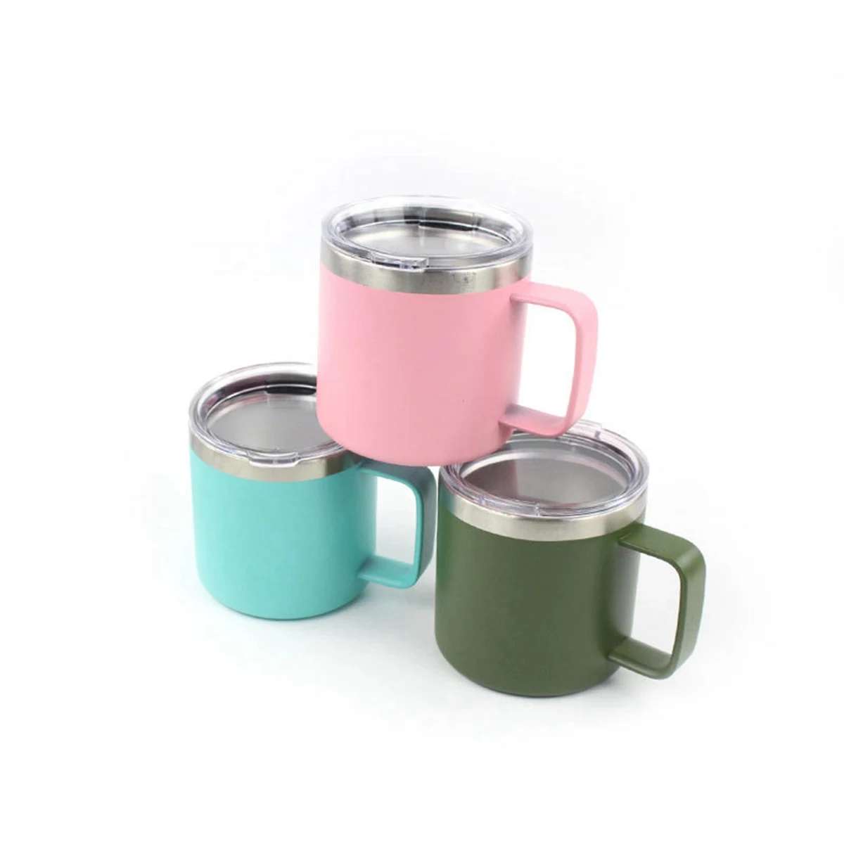 14 oz Stainless Steel Cup with Handle 1