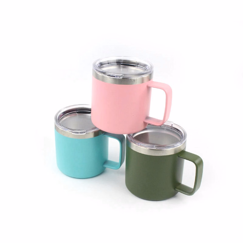 14 oz Stainless Steel Cup with Handle
