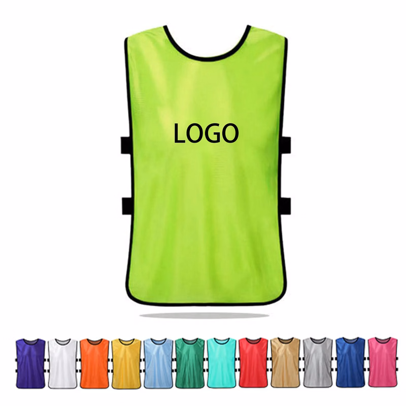 MOQ 10 Kids Mesh Training Sports Bib Vest Sleeveless