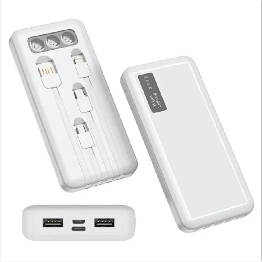 Power Bank with 4 Built-in Cable - 10000 mAh 1