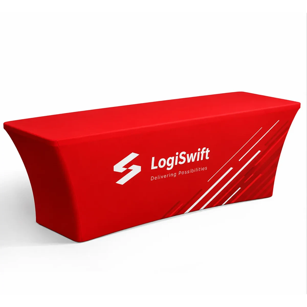8' Full Color Dye Sublimated Standard Stretch Table Cover 1