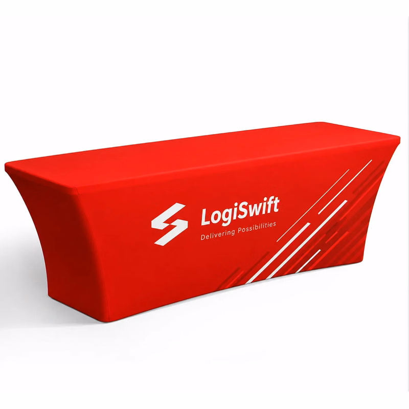 8' Full Color Dye Sublimated Standard Stretch Table Cover