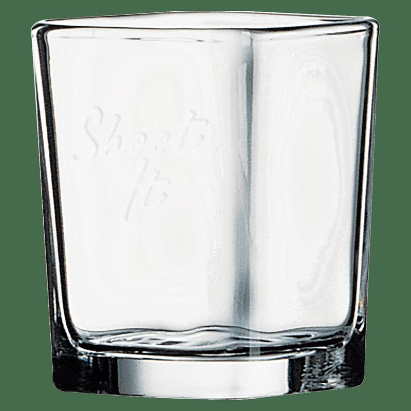 Polar Camel 2 1/4 oz Clear Square Shot Glass