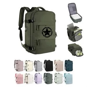Versatile Travel Backpack with Charging Port & Shoe Pouch 1