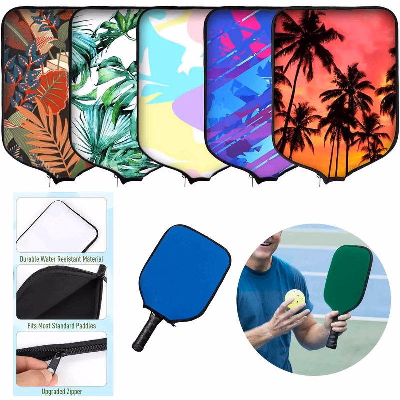 Soft Tactile Neoprene Pickleball Paddle Protection Sleeve