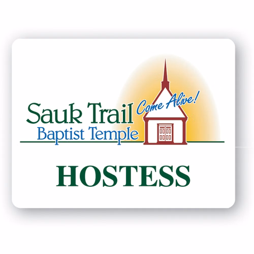 Full Color 50 Mil Name Badge (2.375"X3.125") Rectangle