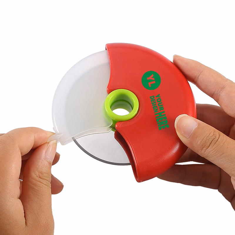 Handheld Pizza Cutter Wheel with Protective Blade Guard