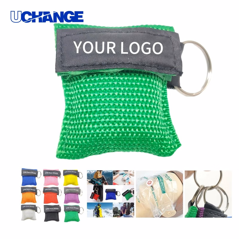 CPR Face Shield Mask Keychain Organizer for Emergency Use