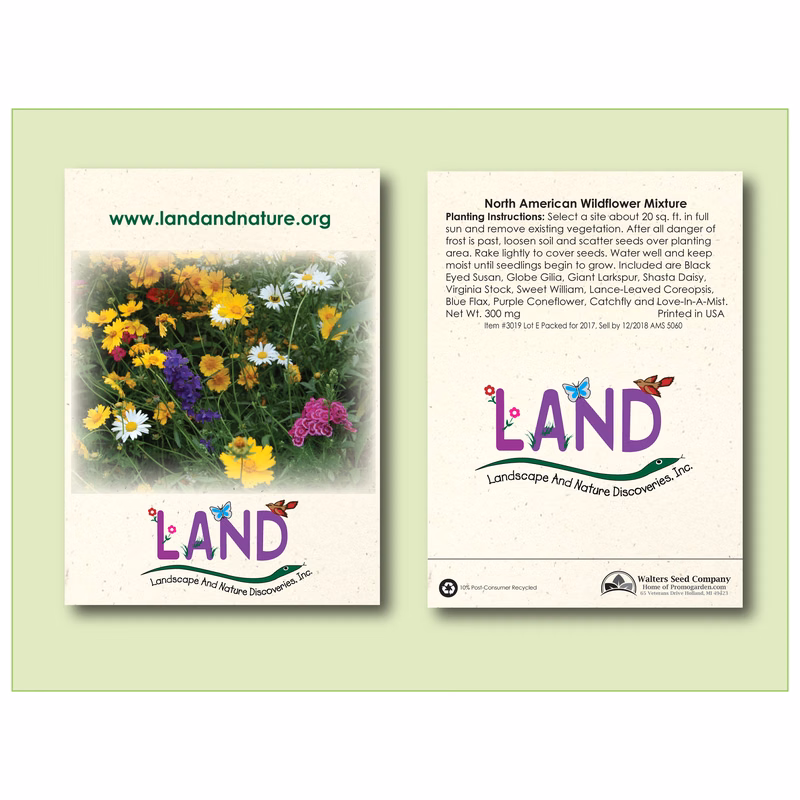Wildflower Mixture - 11 Variety - Seed Packet - Size 3.25" x 4.5"