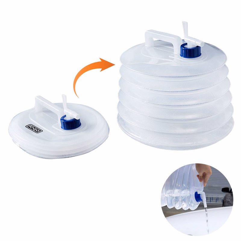Outdoor portable foldable compressed water bucket