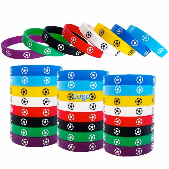 Soccer Ball Custom Silicone Wristbands