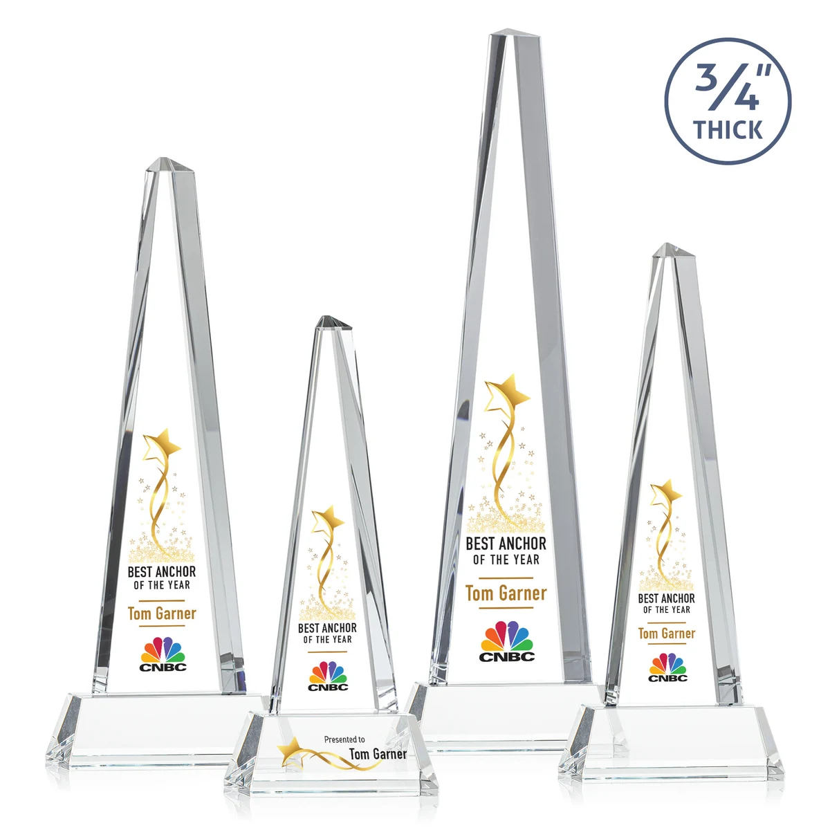 Majestic Tower VividPrint™ Award on Newhaven Base - Clear 1