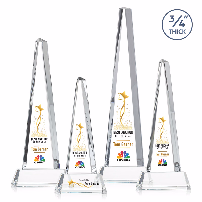 Majestic Tower VividPrint™ Award on Newhaven Base - Clear