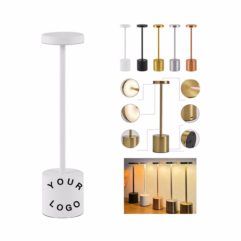Rechargeable Metal Touch Control LED Desk Light