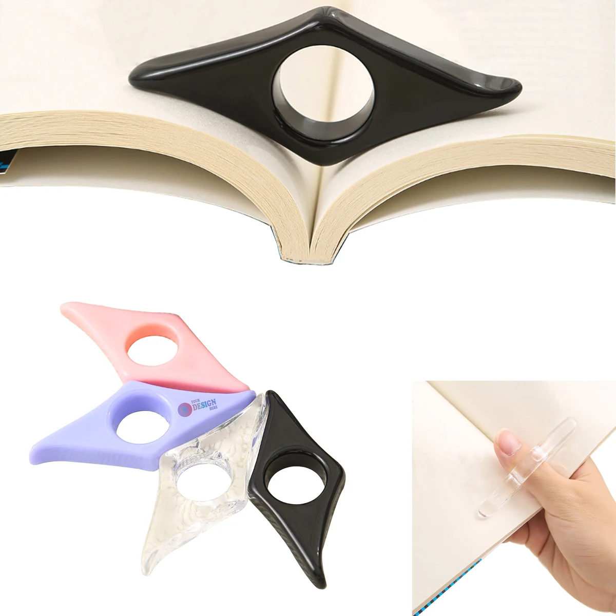 Custom Acrylic Thumb Book Holder Bookmark 1