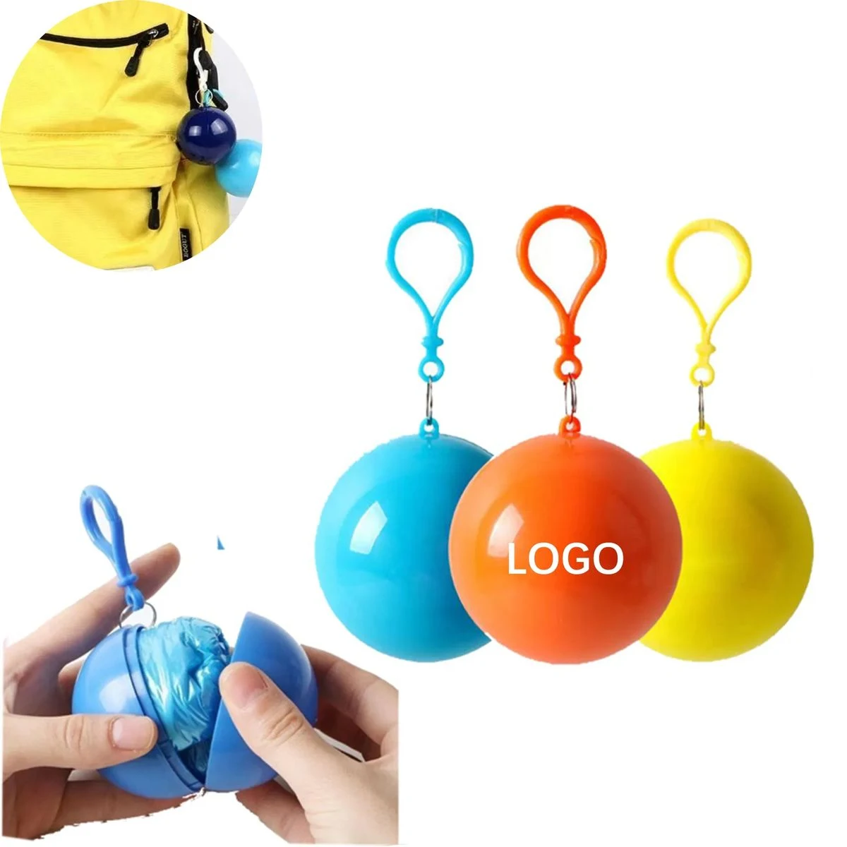 Portable Transparent Disposable Raincoat 1