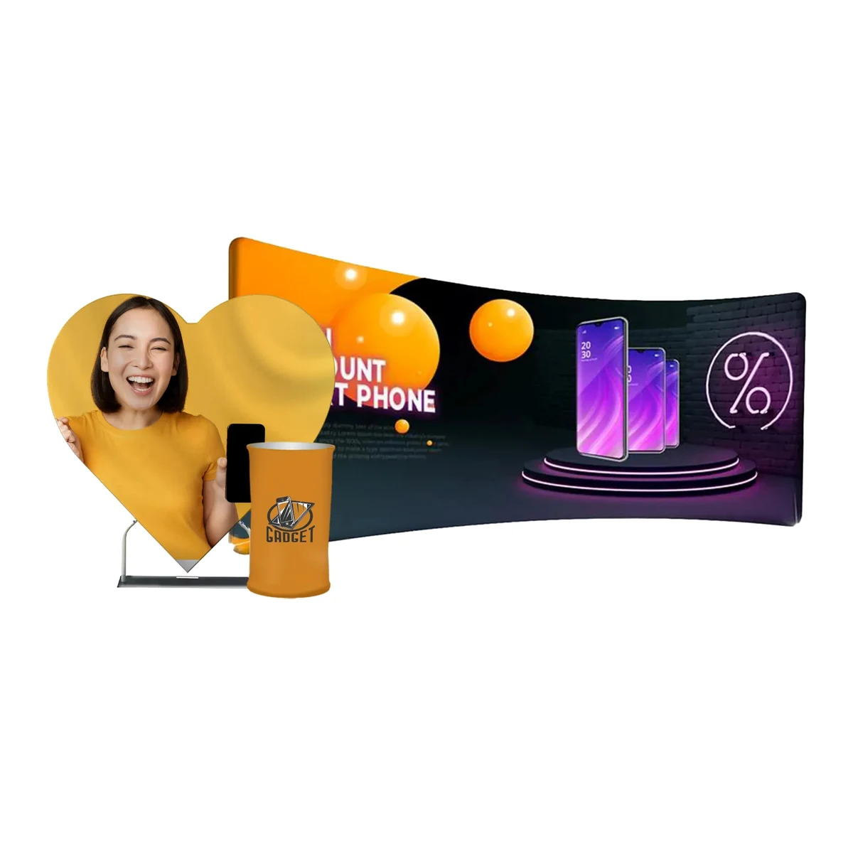 20' Curved Backdrop Kit 1