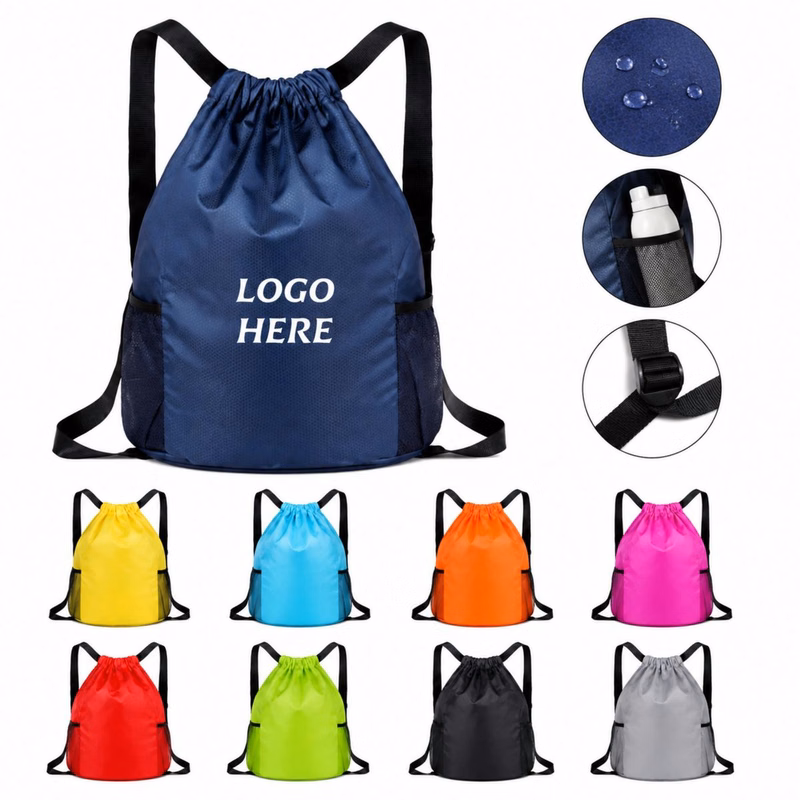 Water Resistant Outdoor Drawstring Backpack