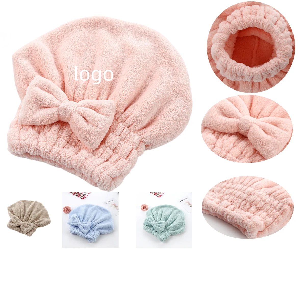Super Absorbent Quick Dry Magic Hair Turban Wrap 1