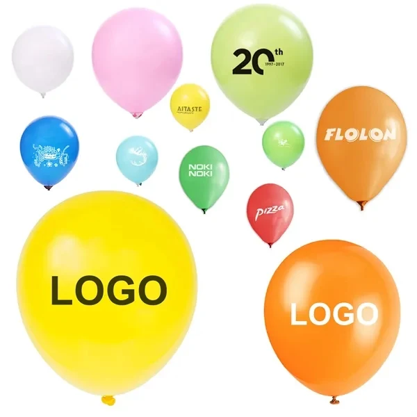 12" Celebration Latex Advertising Balloon 1