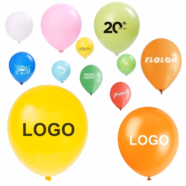 12" Celebration Latex Advertising Balloon