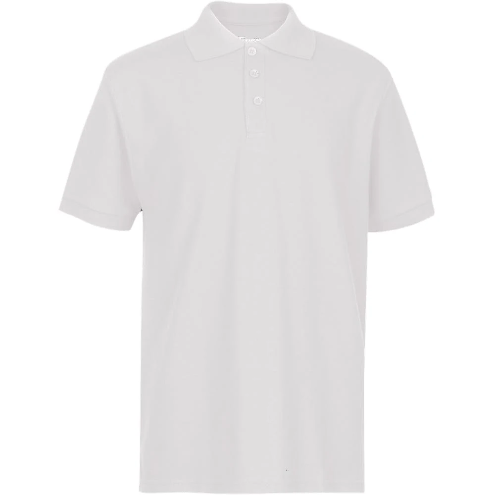 Youth Polo Shirts - White Size 3/4 (XXS) 1