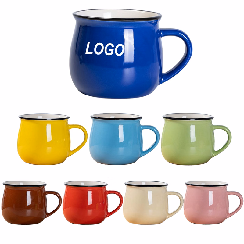 14oz Ceramic Potbelly Mug