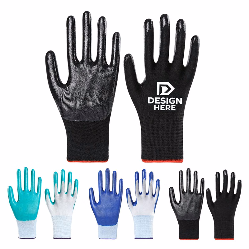 Durable Nitrile Coated Protective Gloves