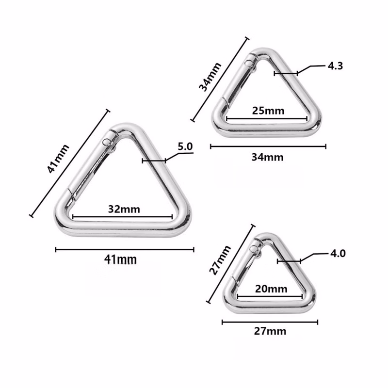 Triangle Spring Snap Hook Clips