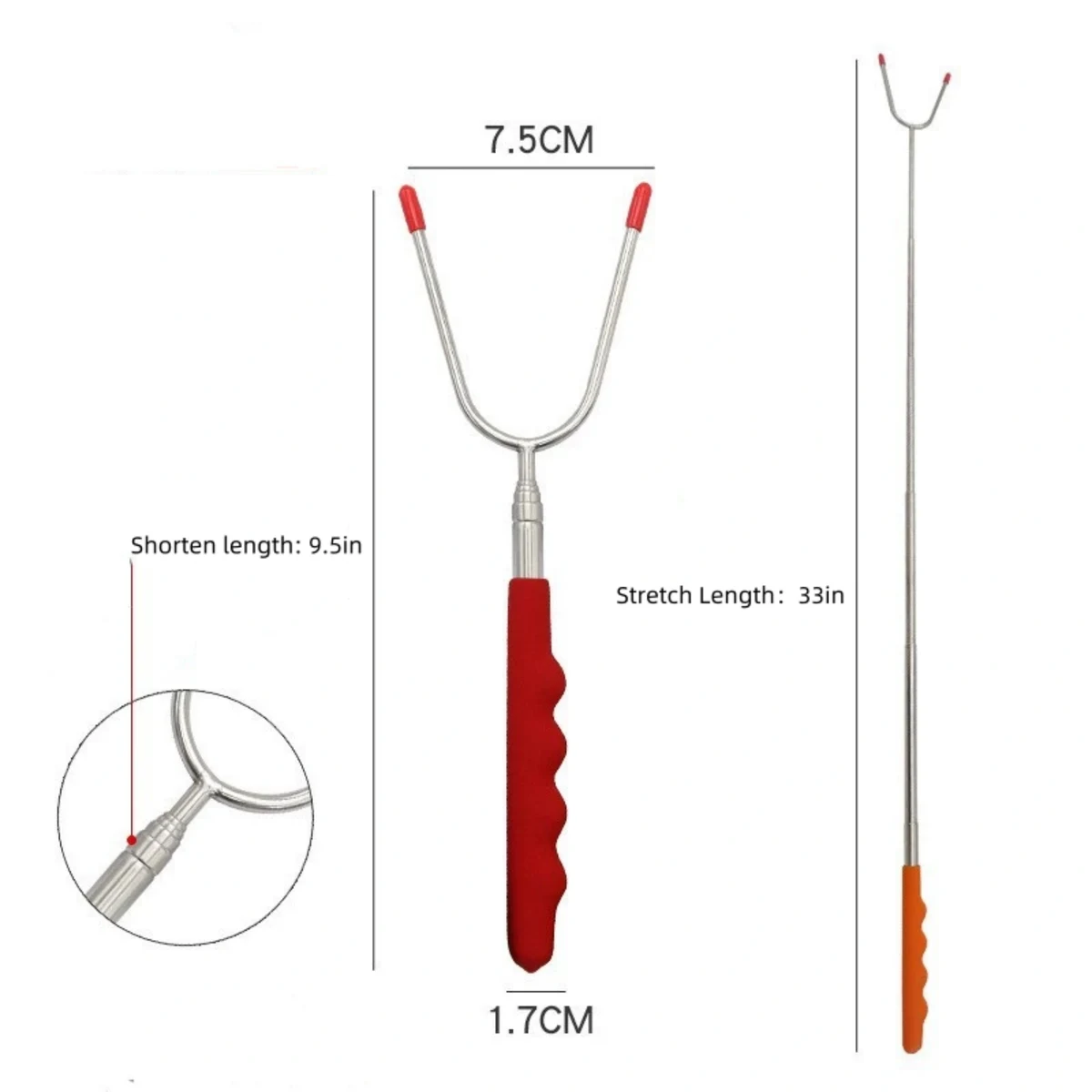 Extensible Barbecue Sticks And Forks 1