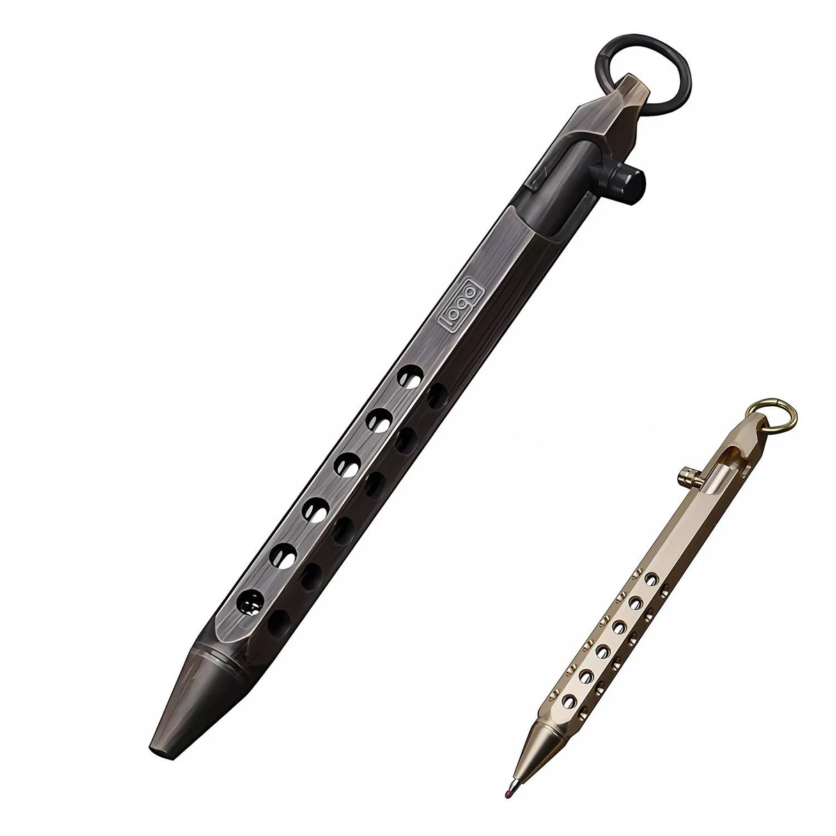 Metal Tactical Pen with Reflls and Clip 1