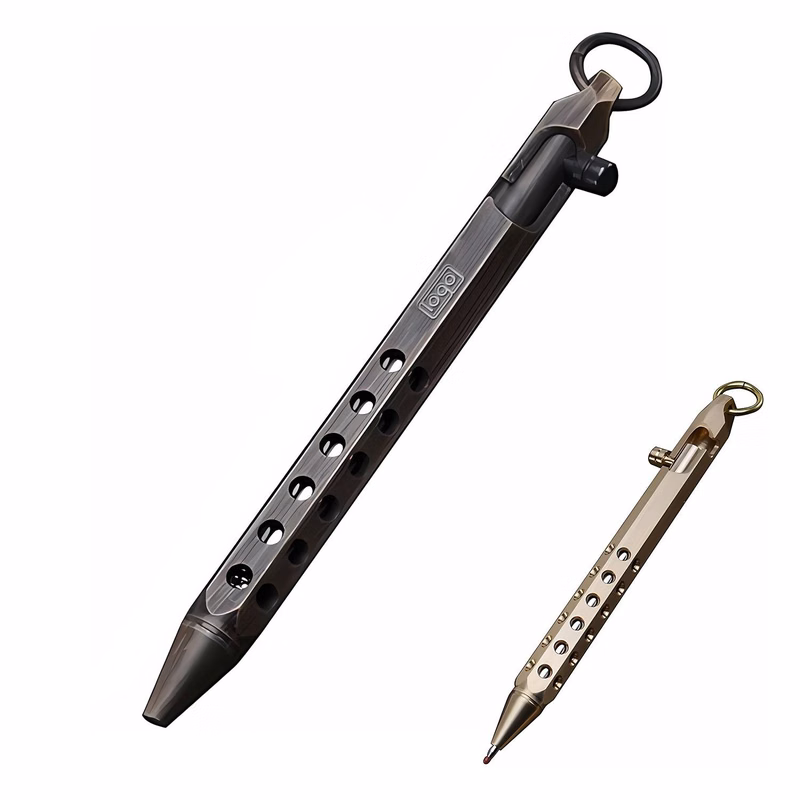 Metal Tactical Pen with Reflls and Clip