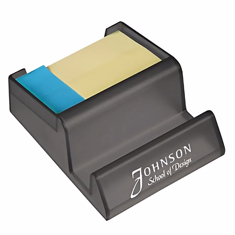 Media Stand with Adhesive Notes