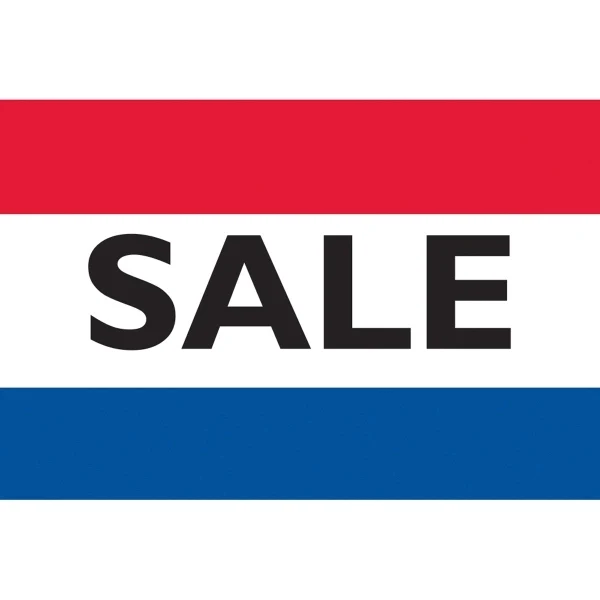 12" x 18" 3 Stripe Message Antenna Flag - Dozens 1