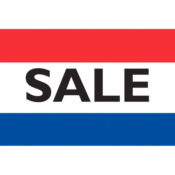 12" x 18" 3 Stripe Message Antenna Flag - Dozens