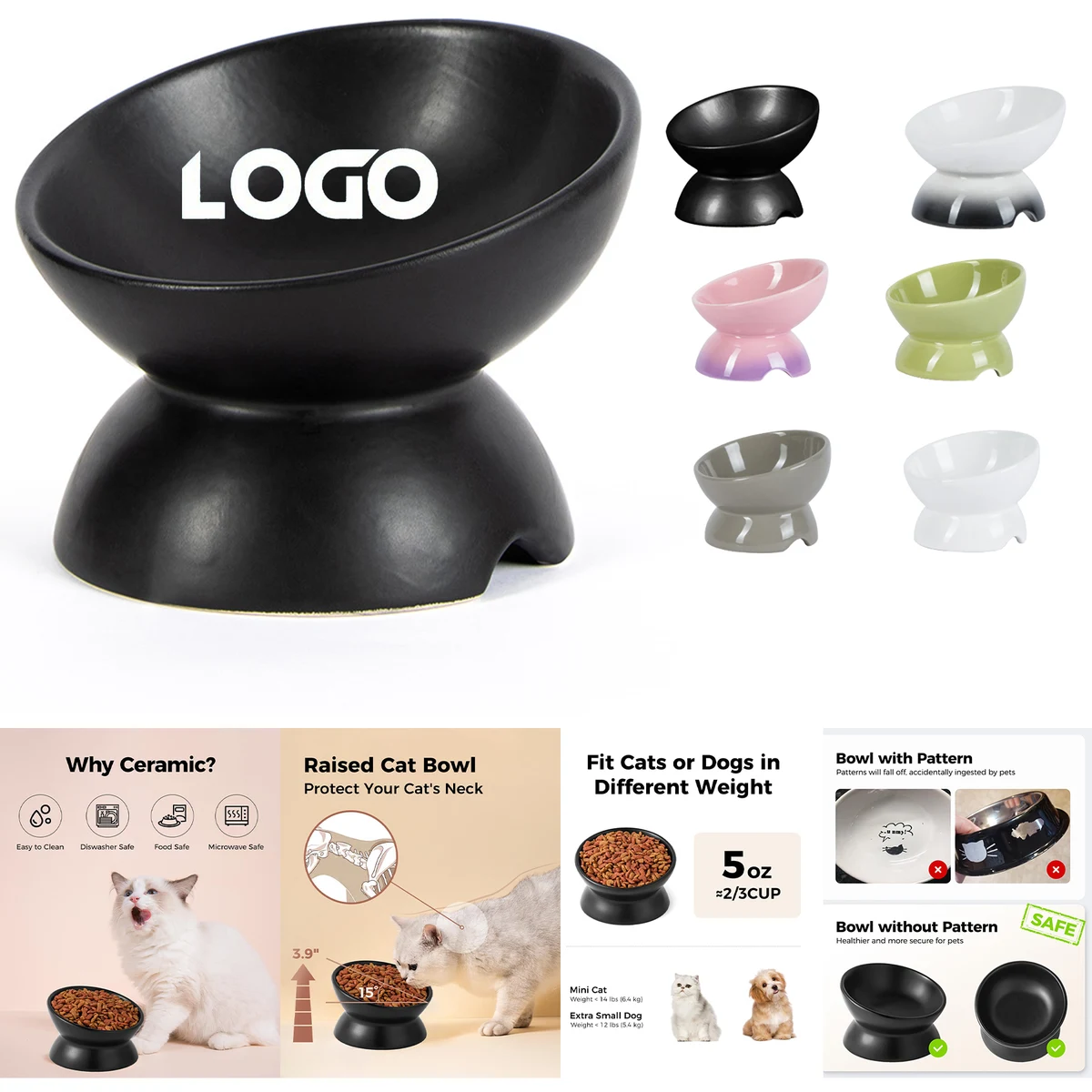 Elevated Cat Food Bowl 1