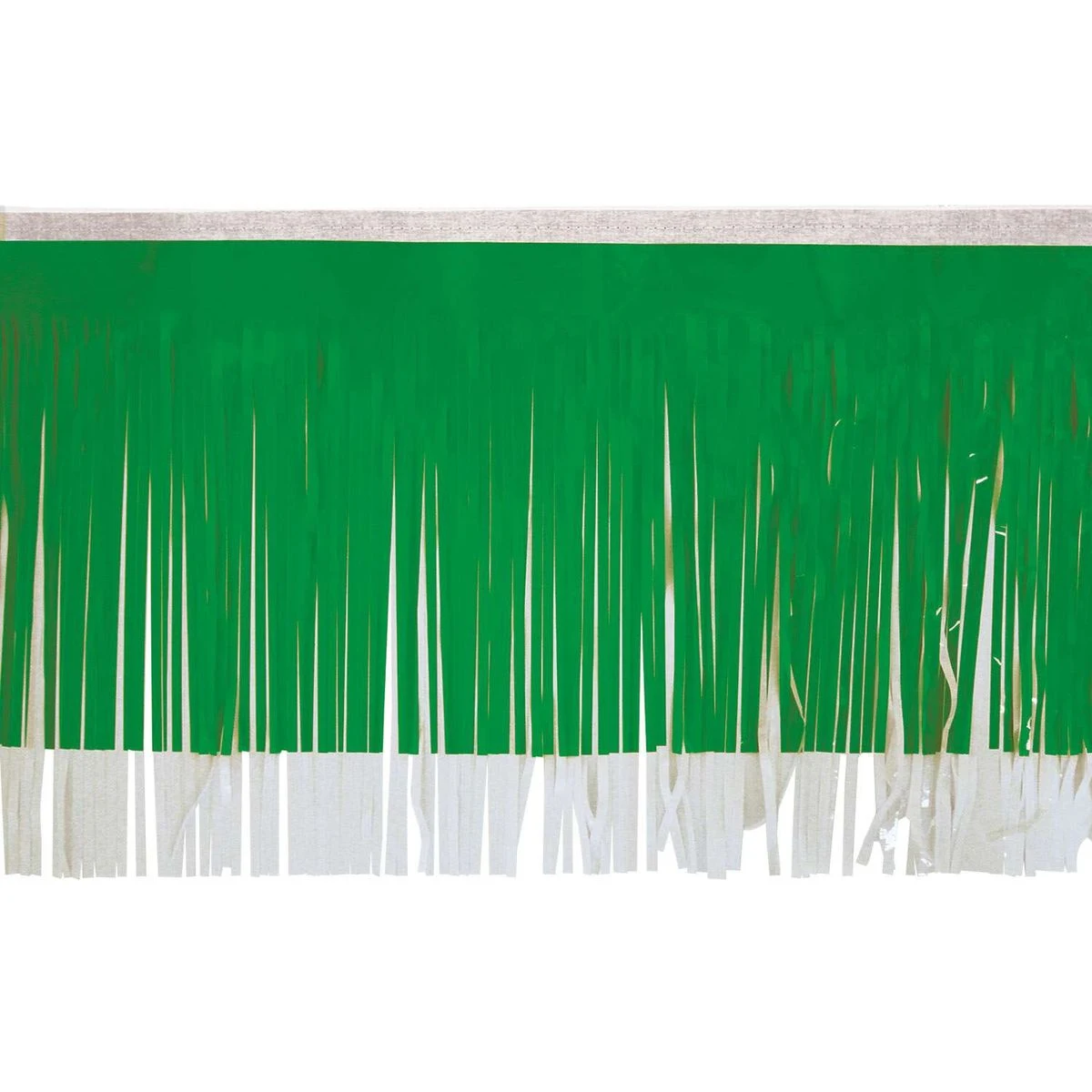 Victory Corps™ Standard Grass Green & White Fringe (15") 1