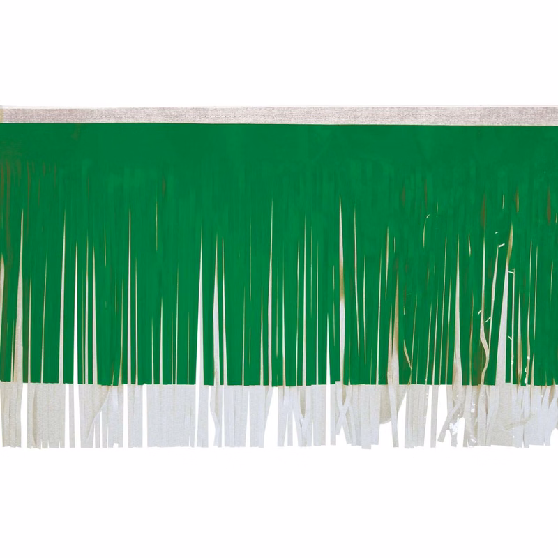 Victory Corps™ Standard Grass Green & White Fringe (15")