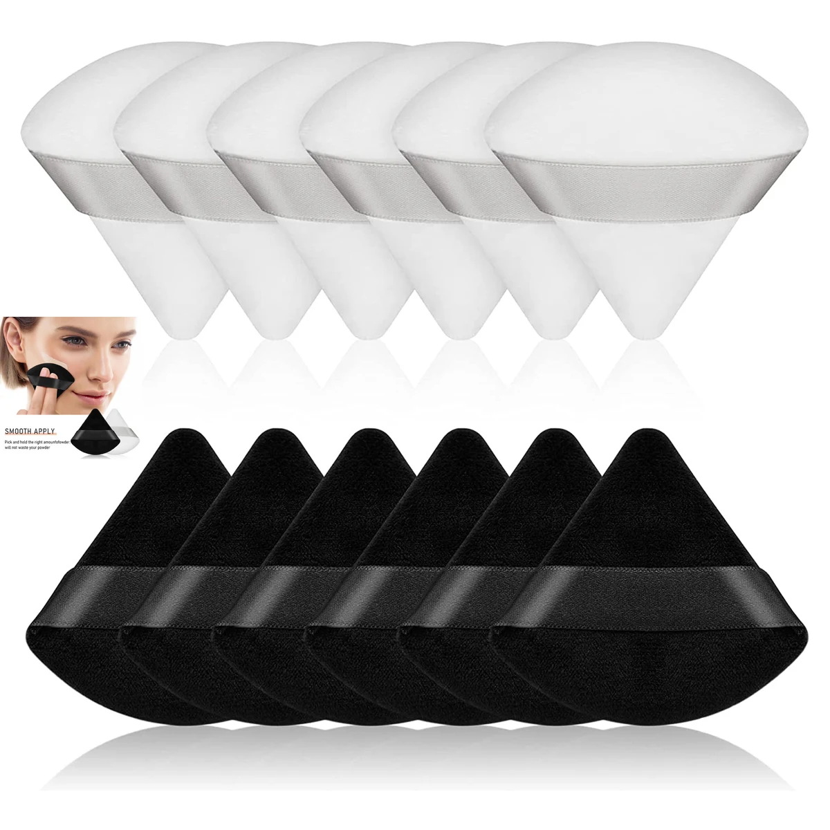 Face Triangle Makeup Powder Puff 1