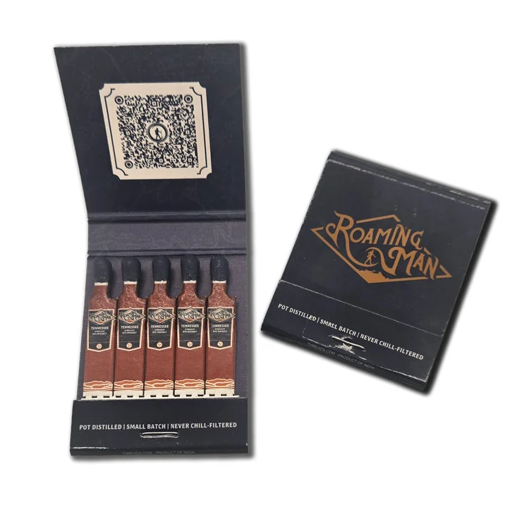 5-Stem Novelty Book Match w/Printed Stems 1