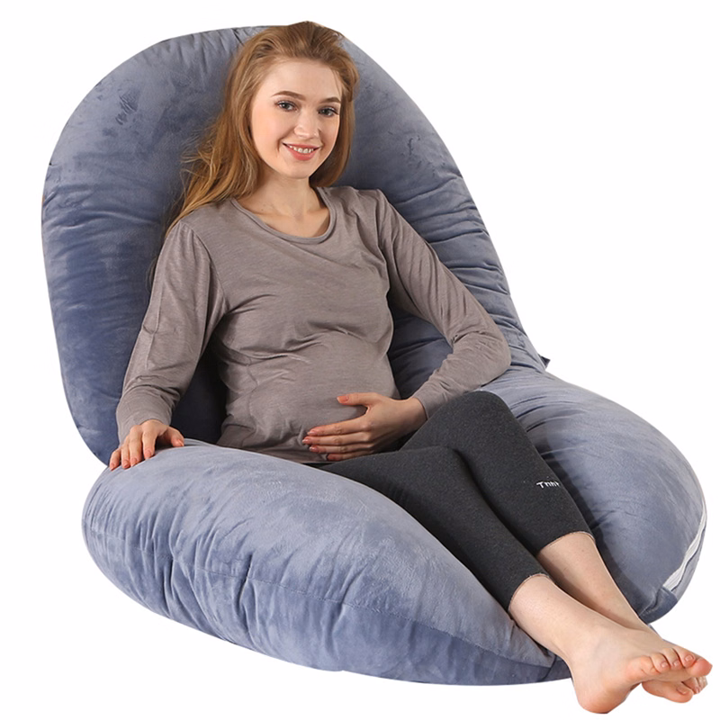 Cotton Pregnancy Pillows C-Shape Full Body