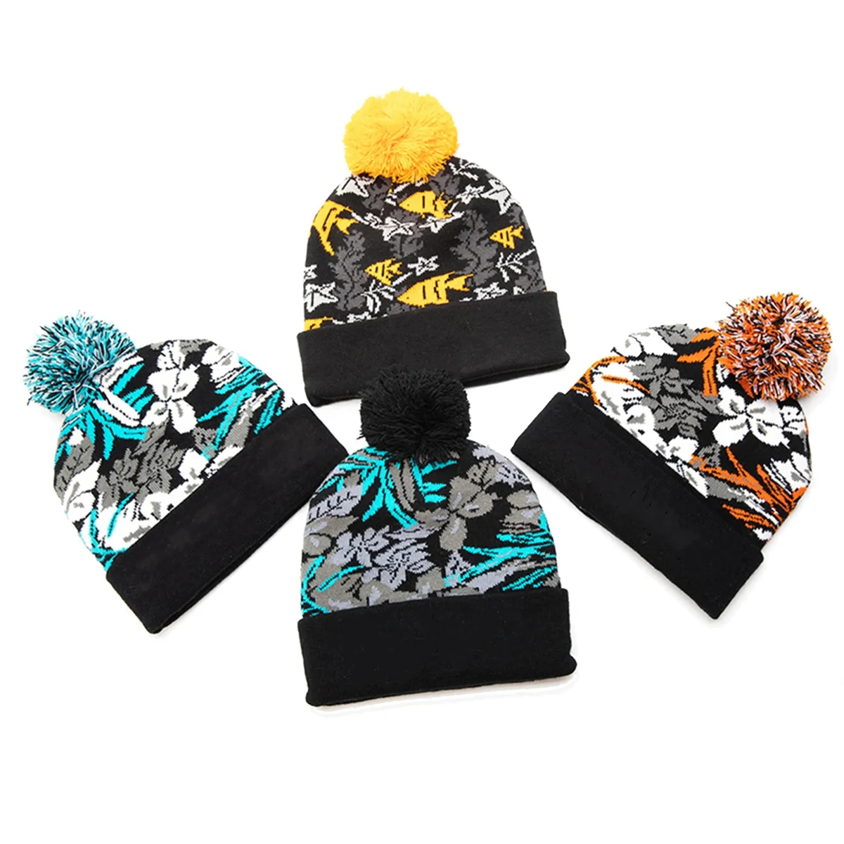 Custom Knitted Pom Beanie 1