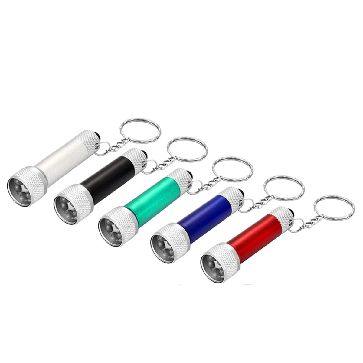 Mini Flashlights Keychain 5 Bulbs, custom flashlight with logo imprint 1