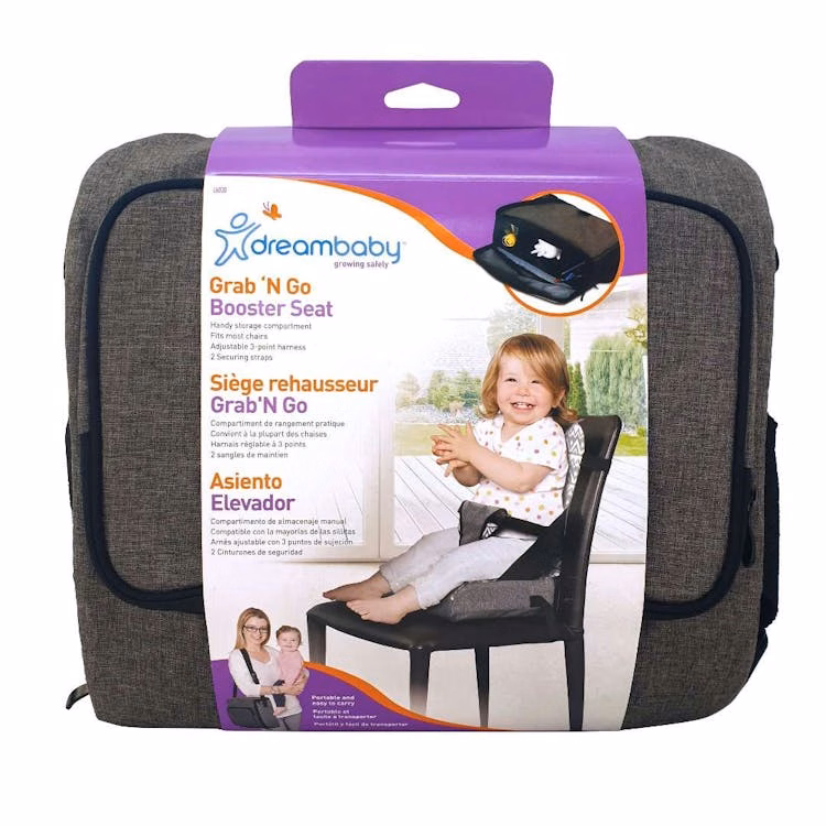Grab 'N Go Travel Booster Seats - with Adjustable Securing Straps