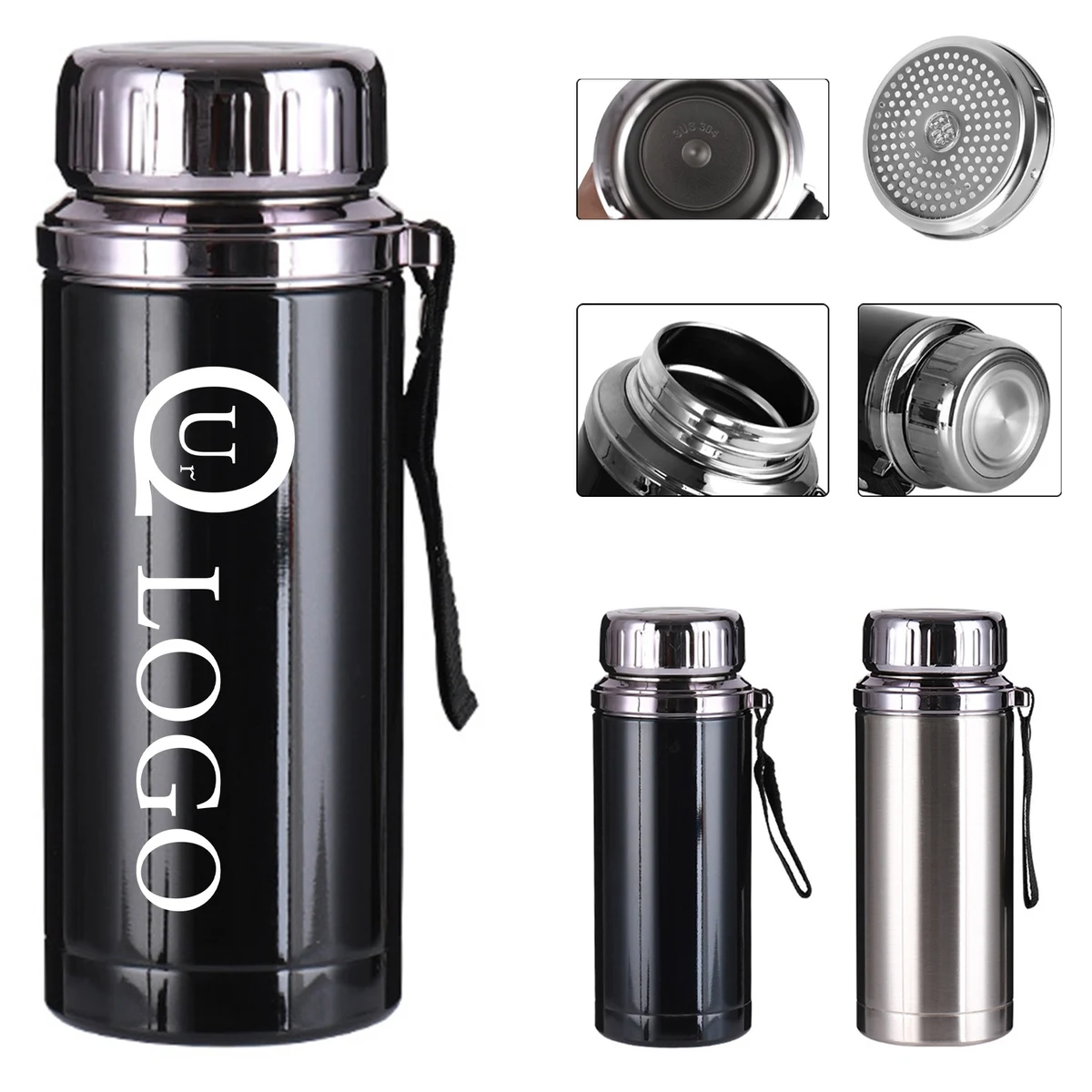 33Oz Vacuum Large Capacity Water Bottle, custom water bottle with logo imprint 1